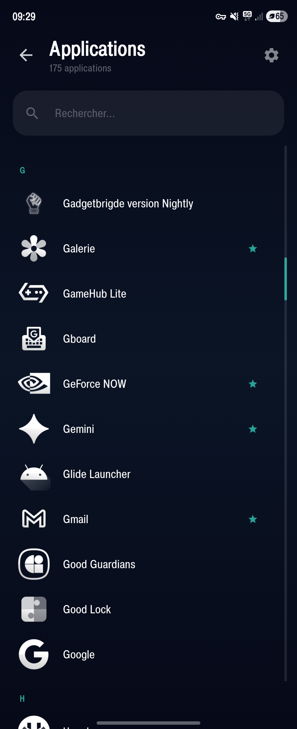 Glide Launcher Smart App Drawer Interface